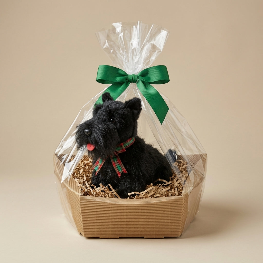 Terier szkocki – realistyczna maskotka psa | Wyjątkowy prezent