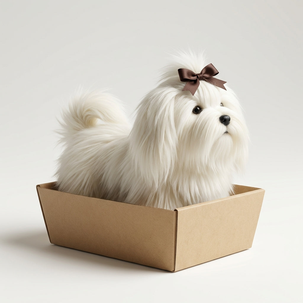 Pies Darwina maskotka jak Shih Tzu