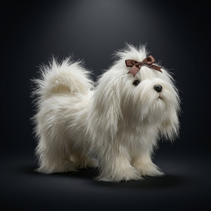 Pies Darwina maskotka jak Shih Tzu