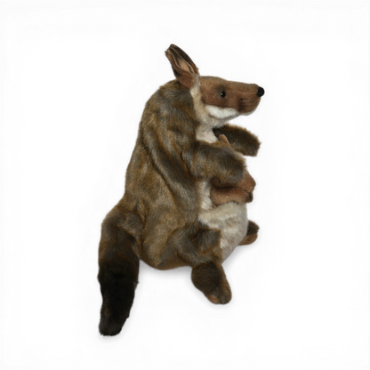 Kangur z młodym - realistyczna pacynka 25 cm