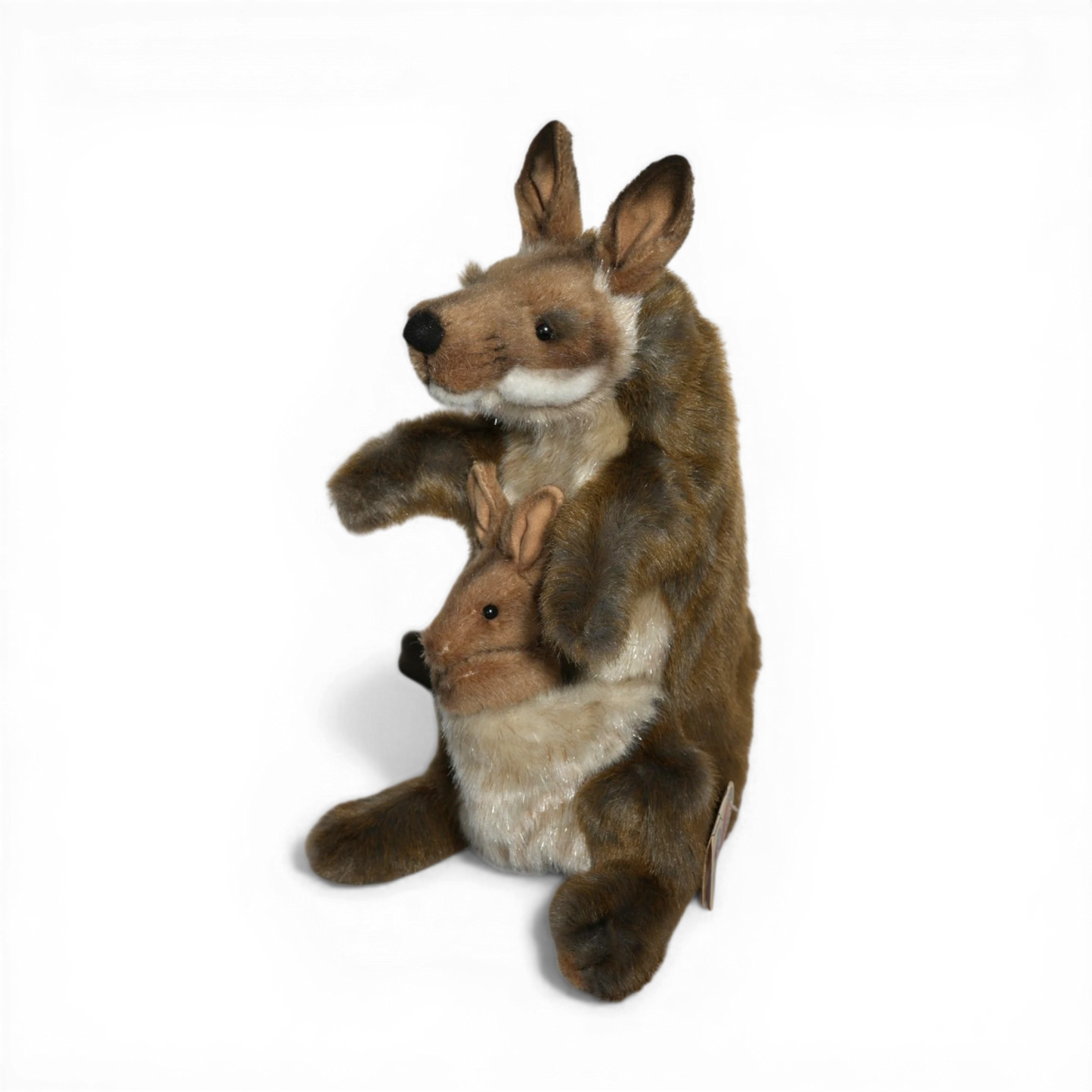 Kangur z młodym - realistyczna pacynka 25 cm