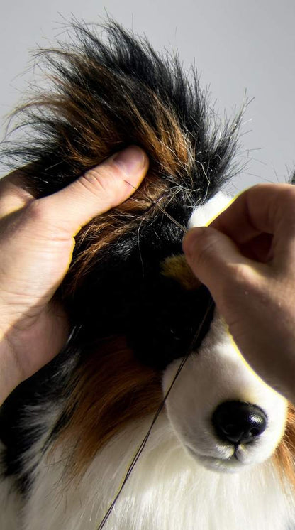 Spaniel kontynentalny Papillon – realistyczna maskotka psa | Prezent